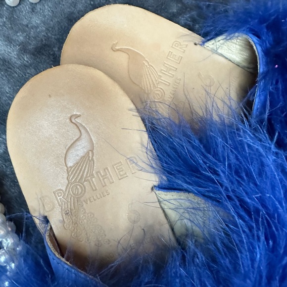 Brother Vellies Lamu Sandals in Indigo - Picture 3 of 4